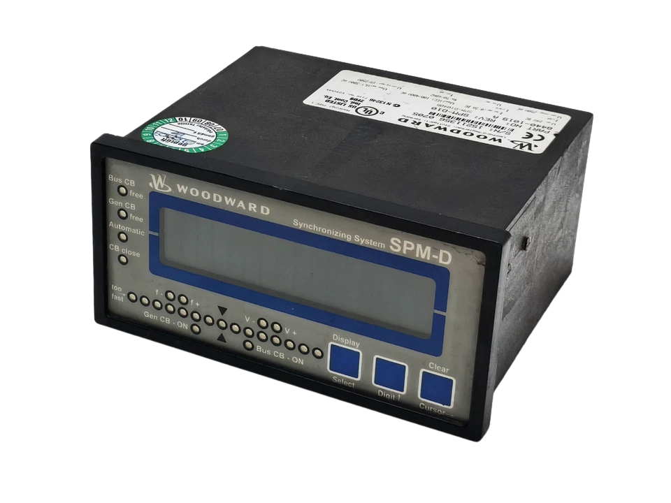 Woodward SPM-D10 8440-1019 synchronizer Woodward SPM-D10 8440-1019 synchronizer front panel and top housing label